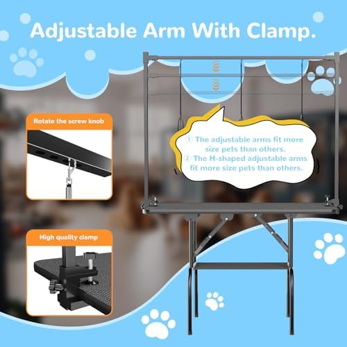 36-Inch Dog Grooming Table, Foldable Pet Grooming Table - Image 4