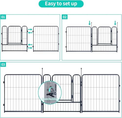 Dog Playpen, Portable Outdoor Dog Fence, Dog Playpen - Image 4