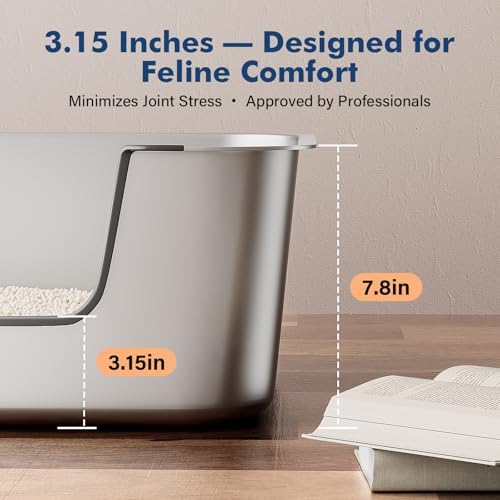 Qiuma Stainless Steel Cat Litter Box - Image 4