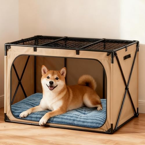 FURTIME Washable Dog Bed Large Sized Dogs, Deluxe Medium Dog Crate Beds - Image 4