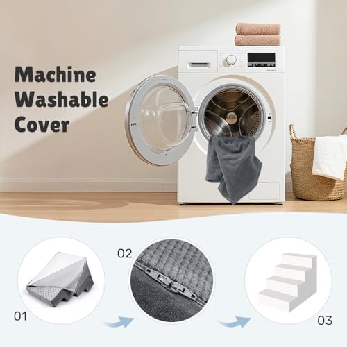 Dog Steps for Bed, 4-Tier Pet Stairs - Image 4