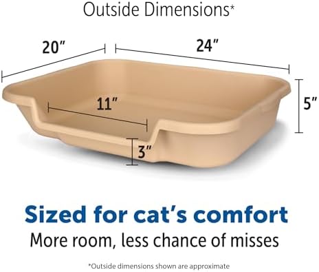 KittyGoHere Senior Cat Litter Box, Large Litter Pan, Beach Sand - Image 2