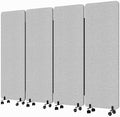 4 Panel Soundproof Room Divider, Portable Acoustic Office Divider by YASRKML