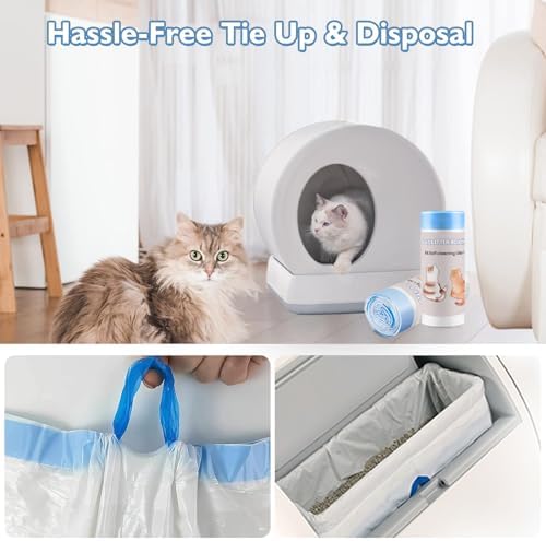 100 Count Self-Cleaning Cat Litter Box Liners Compatible - Image 6