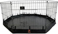 PJYuCien Puppy Playpen with Bottom Pad and Door, 8 Panels 24" H by PJYuGienPetGarden