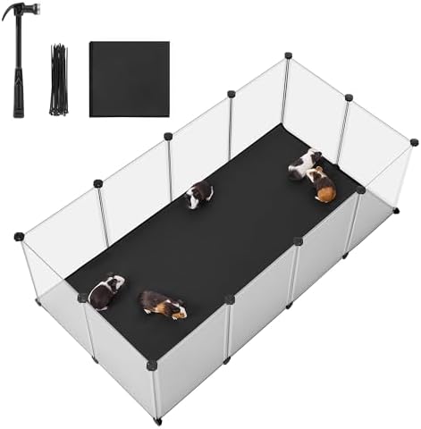 SONGMICS Guinea Pig Playpen, 20 Panels Small Animal Playpen by SONGMICSbySONGMICSHOME