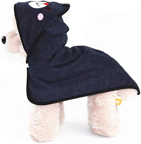 Goclothod Pet Hooded Bath Towel Puppy Drying Bath Towel Absorbent Bathrobe Warm - Image 3