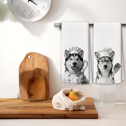 Dog Kitchen Towels Decor Set of 2 - Image 2