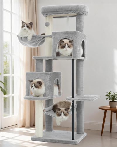 Gitelsnour Cat Tree Tower with Sturdy Steel Tube - Image 7