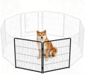NEWBULIG Dog Playpen Indoor 32 Inch 2 Panels, Metal Outdoor Dog Fence Pen by NEWBULIG