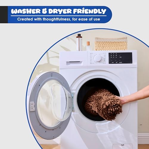 Dog Towel for Drying Dogs, Absorbent Microfiber Bath Towel, Hand Pockets - Image 4