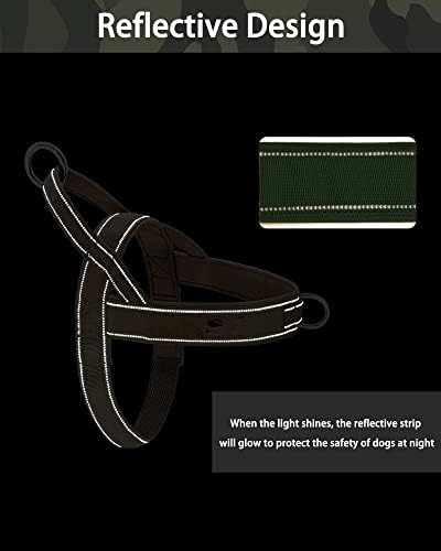 Green No Pull Dog Harness for Small Medium Large Sized Dog, Reflective Escape - Image 6