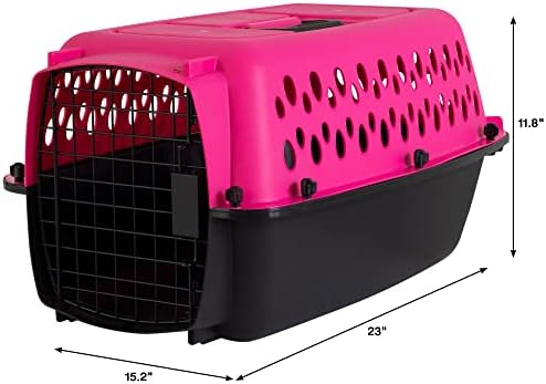 Petmate Pet Porter Fashion Dog Kennel 23in, Hot Pink, - Image 2