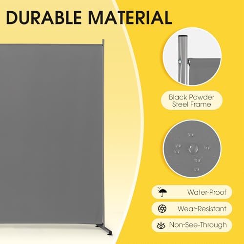 Rantila Indoor Room Divider, Portable Office Divider, Room Divider Wall Screen - Image 6