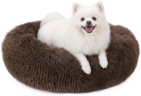 MIXJOY Orthopedic Dog Bed Comfortable Donut Cuddler Round Pet Beds Ultra Soft by MIXJOY