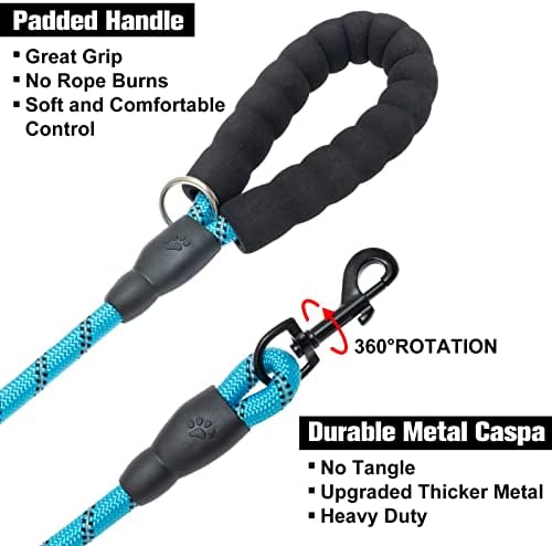 BEAUTYZOO Dog Leash for Large Dogs, 6FT Heavy Duty Rope Leash Bulk, 6 Pack - Image 5