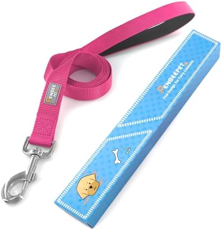 6 FT Reflective Dog Leash for Large Dogs, Hot Pink - Image 5