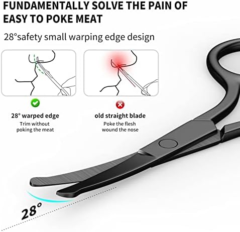 Nose Hair Scissors, Round Tip Safety Eyebrow Tool - Image 6