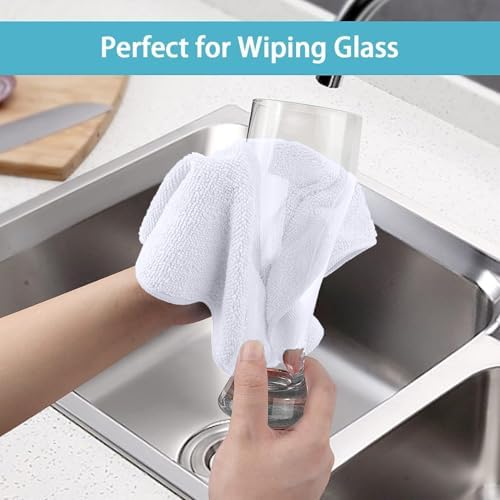 HOMEXCEL White Microfiber Cleaning Cloth 600 Pack, Microfiber Towel - Image 5