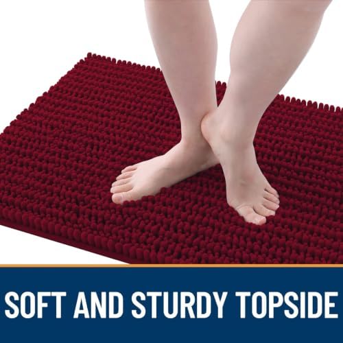 OLANLY Dog Door Mat for Muddy Paws 30x20, Ultra-Absorbent Chenille Mud Mat - Image 3