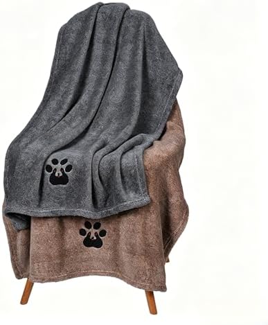 Dogvingpk Dog Towels for Drying Dogs 2 Pack by Dogvingpk