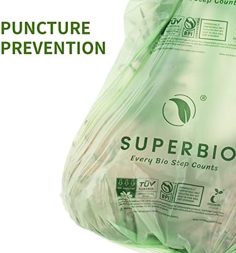 SUPERBIO 3 Gallon Compostable Food Waste Bags - Image 4