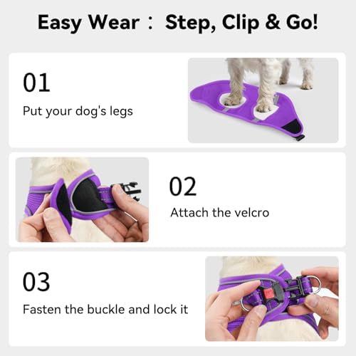 Joytale Step-in Dog Harness, Soft Breathable Mesh - Image 3