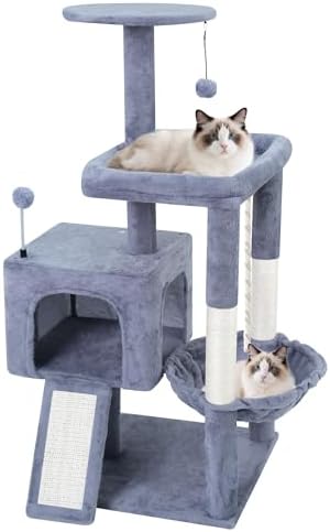 TWDEPART 37.5" All-in-One Cat Tree Tower by TINWEI