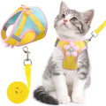 Cat Harness and Leash Set, Escape Proof Soft Vest Walk Yellow Small by NCMAMA