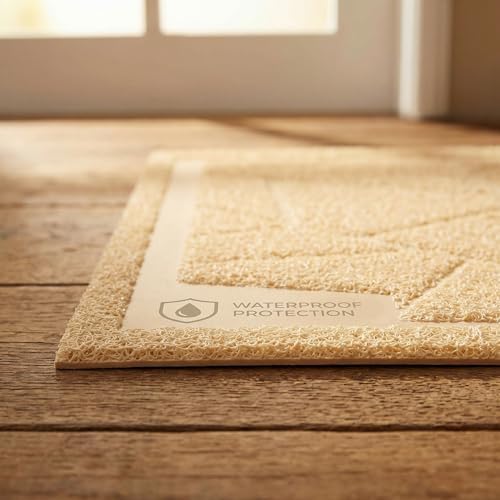 WePet Cat Litter Box Mat, Kitty Premium PVC Pad, Durable Trapping Rug, - Image 6