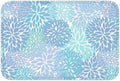 Blue Floral Bath Mat 24x16 Inch Non-Slip Soft Microfiber Bathroom Rugs Washable by Unknown