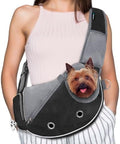 PetAmi Small Dog Sling Carrier, Puppy Cat Hands-Free Purse, 5 lb by PetAmi