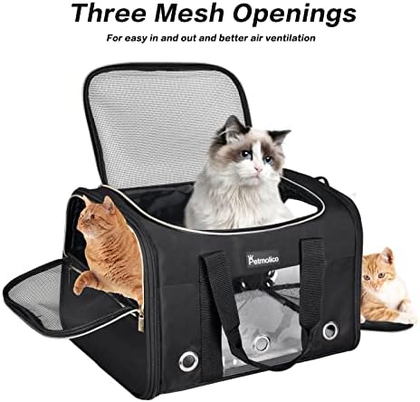 Petmolico Cat Carrier Soft-Sided Airline Approved - Image 3