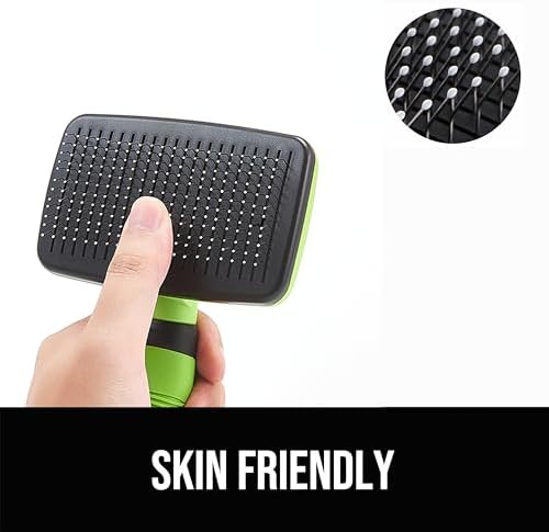 Self-Cleaning Slicker Brush for Dogs and Cats, Pet Grooming Brush for Shedding - Image 4