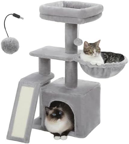 PETEPELA Cactus Cat Tree for Kittens & Small Cats, 32in Cat Tower by PETEPELA