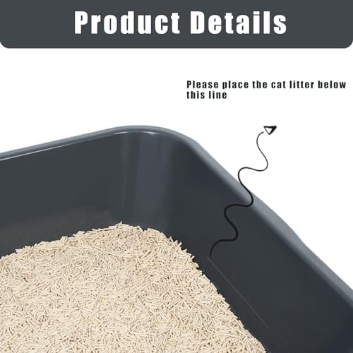 Extra Large Low Entry ABS Cat Litter Box, 1 Pack - Image 7