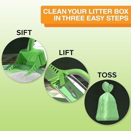 Neater Pet Brands Neater Scooper XL Cat Litter Scoop, 60 Refill Bags – - Image 4