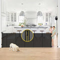 Reinforced 42" Tall x 130” Extra Wide Retractable Baby Gates Tall Dog Gate by Bingguz