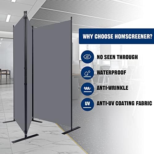 Room Divider 3 Panel-102''Wide, 6FT Room Dividers and Folding Privacy Screen - Image 3