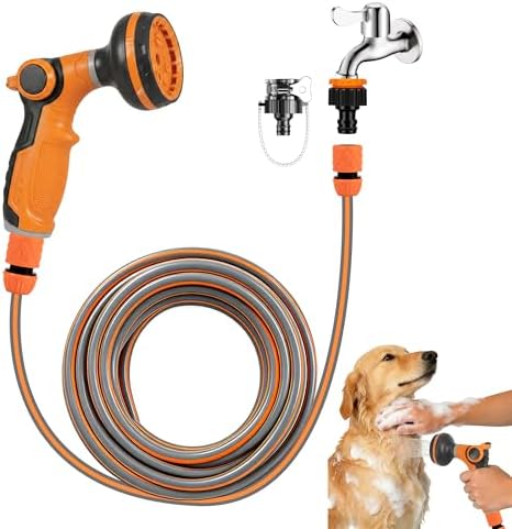6pc Dog Shower Attachment Water Hose by Homrich