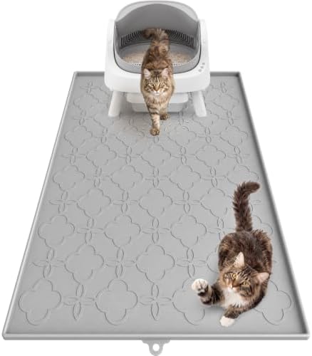 Pawtners Silicone Cat Litter Mat Extra Large 42" X 30" by Pawtners