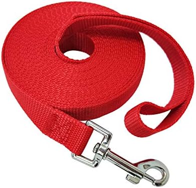 Nylon Training Dog Leash for Small Medium Large Dogs, 15ft 20ft 30ft 50ft Long by FancyCorgi