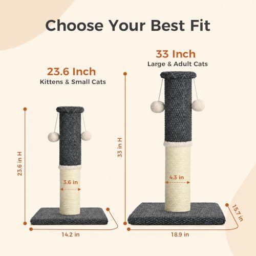 Made4Pets Tall Cat Scratching Post - Image 7