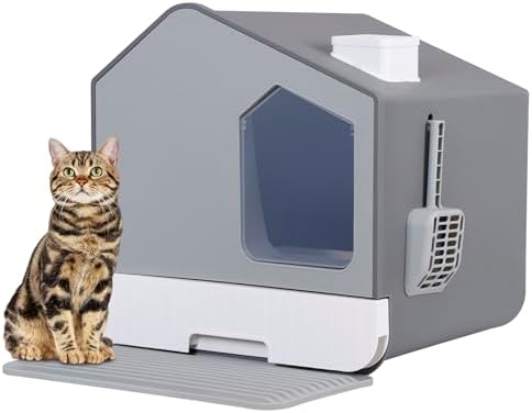 Nouva Large Enclosed Cat Litter Box - Image 6