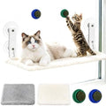 Cat Window Perch Hammock with 2 Washable Plush Covers, Cozy Window Bed by Unknown