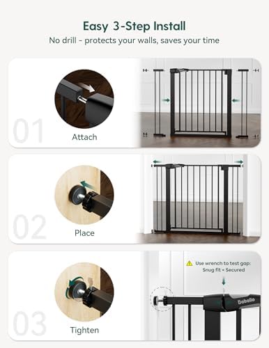 Babelio 29-55" Extra Wide Baby Gate, PressGuard P7 - Image 4