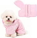 Dog Bathrobe Towel with Hood Super Absorbent Pet Bath Robe by PetClothes