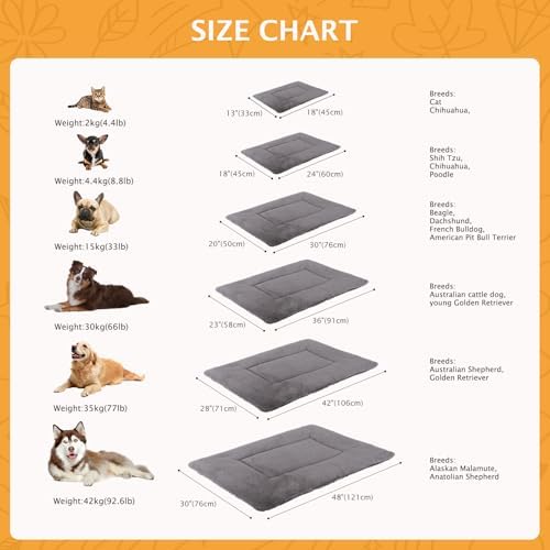 Reversible Dog Bed Mat with Plush and Corn Velvet, Soft Warm Pet Cushion - Image 3