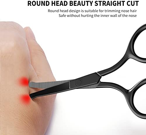 Nose Hair Scissors, Round Tip Safety Eyebrow Tool - Image 4
