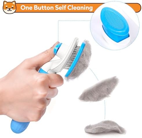 Dog & Cat Brush, Self Cleaning Slicker Brush - Image 3